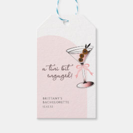 Etiqueta Para Presente Um tini pouco engajada Martini Rosa Despedida de S