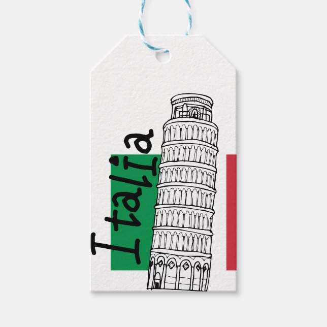 Etiqueta Para Presente Um toque da Itália (Frente)
