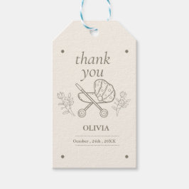 Etiqueta Para Presente Uma aventura de carrinho | Sexo Chá de fraldas neu