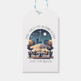 Etiqueta Para Presente Uma Noite Em Paris