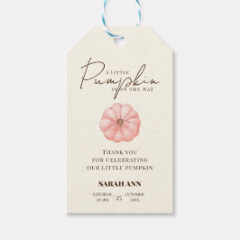 Etiqueta Para Presente Uma Pequena Abóbora Está A Caminho Do Chá de frald