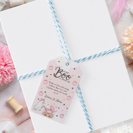 Etiqueta Para Presente Uma pequena boo está quase chegando Churrasco cor-