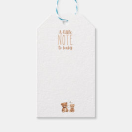 Etiqueta Para Presente Uma pequena nota para o livro de Dentro do Baby St