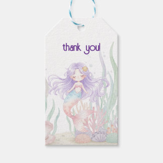 Etiqueta Para Presente Under the Sea Gift Tag mermaid