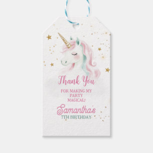 Etiqueta Para Presente Unicorn Aniversário, Pastel Unicorn, Arco-Íris