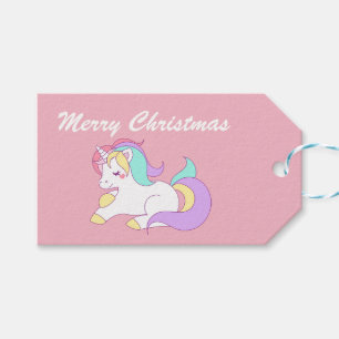 Etiqueta Para Presente Unicorn. bonito