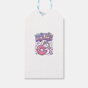Etiqueta Para Presente Unicórnio Donut Toque no Meu Presente Mágico Stick