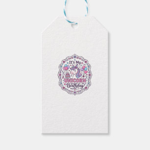 Etiqueta Para Presente Unicórnio É Meu Aniversário De Unicórnio Camisa Di