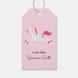 Etiqueta Para Presente Unicórnio Rosa