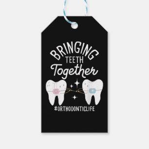 Etiqueta Para Presente Unindo dentes - Ortodontista