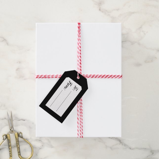 Etiqueta Para Presente Unisex Qualquer Kraft Personalizável De Ocasião (Com cordão)