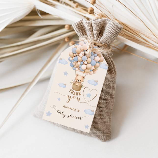 Etiqueta Para Presente Ursa Urso Mal Espera Menino Chuva Obrigado (Criador carregado)