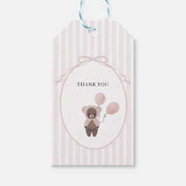 Etiqueta Para Presente Ursinho-de-pelúcia-rosa