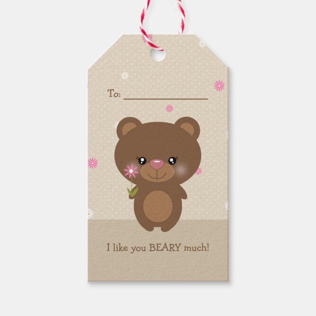 Etiqueta Para Presente Urso Pequeno Doce (Frente)