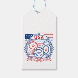 Etiqueta Para Presente USA 250 Patriotic Anniversary Emblem Design