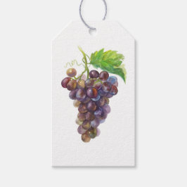 Etiqueta Para Presente Uvas de Aquarela