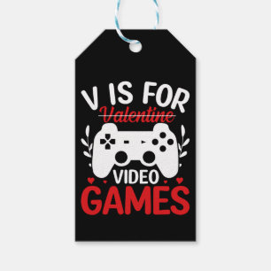 Etiqueta Para Presente V é para Videos games com Namorados cruzado