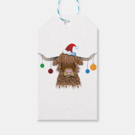 Etiqueta Para Presente Vaca de Natal