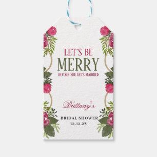 Etiqueta Para Presente Vamos Fazer uma Festa de Noivado de Natal