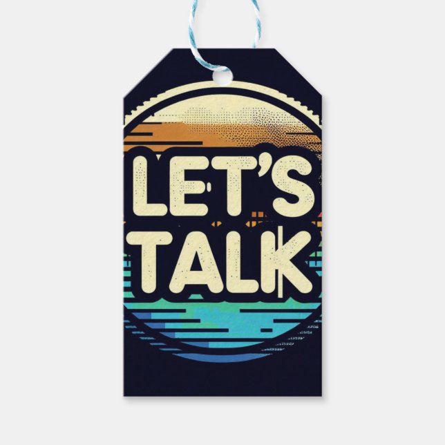 Etiqueta Para Presente Vamos Talk (Frente)