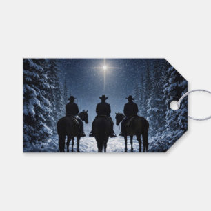 Etiqueta Para Presente Vaqueiros de Natal Estrela do Norte