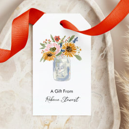 Etiqueta Para Presente Vaso de Flores para Todas as Ocasiões Um Presente 