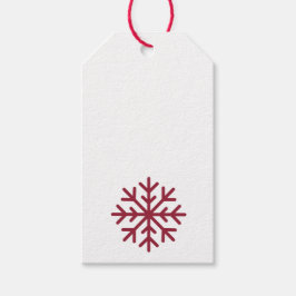 Etiqueta Para Presente Vazio de etiqueta de presente de floco de neve ver