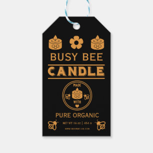 Etiqueta Para Presente Vela de cera de abelhas mercantil