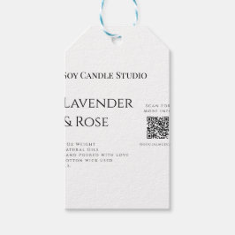 Etiqueta Para Presente vela de soja de lavanda rosa negócio adicionar cód