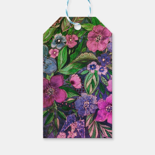 Etiqueta Para Presente Velhas tábuas de madeira (Frente)