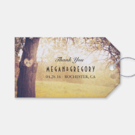 Etiqueta Para Presente Velho Casamento Russo Da Árvore De Amor Obrigado