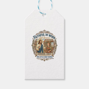 Etiqueta Para Presente Vendedor de Artesanato Jesus Etsy Camisa de Fabric