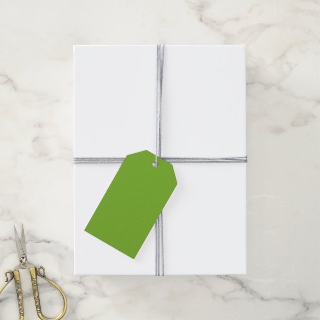 Etiqueta Para Presente Verde (Com cordão)