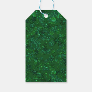 Etiqueta Para Presente Verde, confete, purpurina