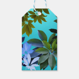 Etiqueta Para Presente Verde e Azul deixa a etiqueta de presente personal