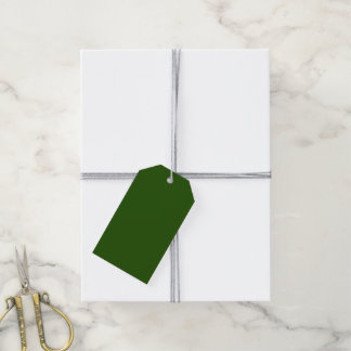 Etiqueta Para Presente Verde Escuro