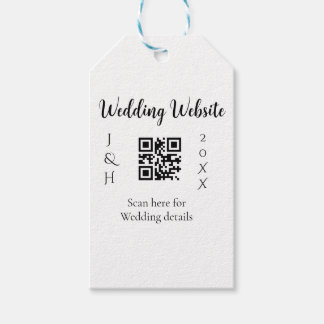 ETIQUETA PARA PRESENTE VERIFICAR QR DO SITE DO CASAMENTO NOME DO CASAL AN