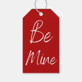 Etiqueta Para Presente Vermelho e Branco é Meu Dia dos Namorados
