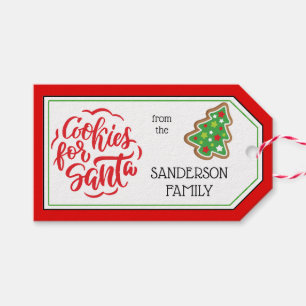 Etiqueta Para Presente Vermelho Limão Sprinkle e Chip Cookies para Papai