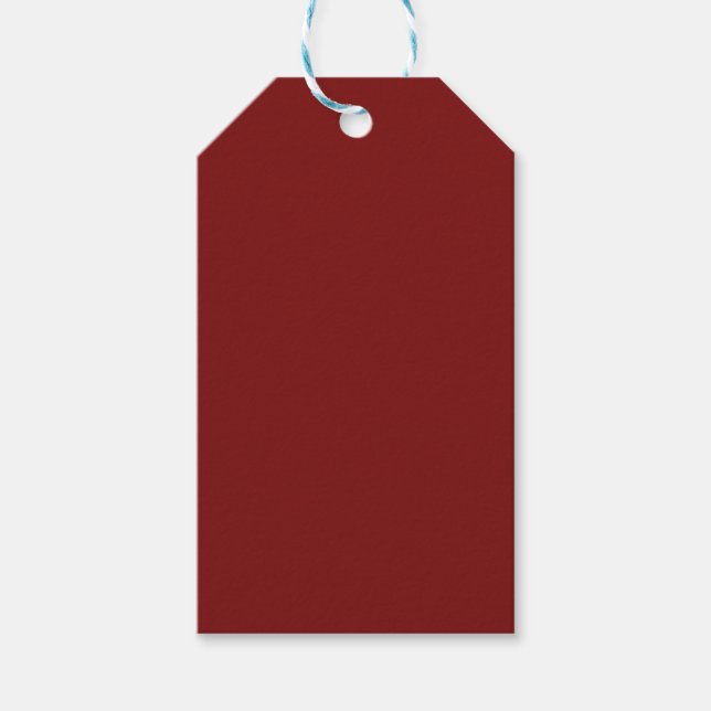 Etiqueta Para Presente Vermelho Luar de Lua (Frente)