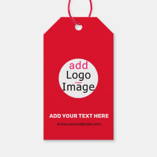 Etiqueta Para Presente Vermelho Marca Personalizada de Negócios Extravaga