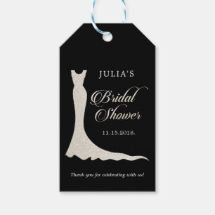 Etiqueta Para Presente Vestido de casamento Glittery