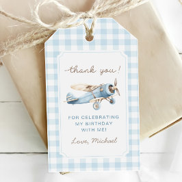 Etiqueta Para Presente Viagem de Avião Antigo 1º Aniversário