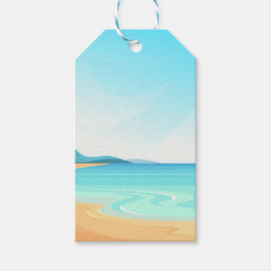 Etiqueta Para Presente Viagem de praia