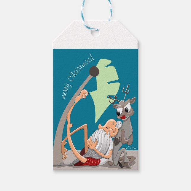 Etiqueta Para Presente Víblias de Natal (Frente)