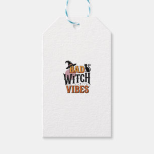 Etiqueta Para Presente Vibrações de Bruxa Má Vintage Design de Camisa de