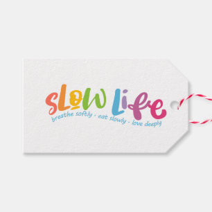 Etiqueta Para Presente Vida lenta