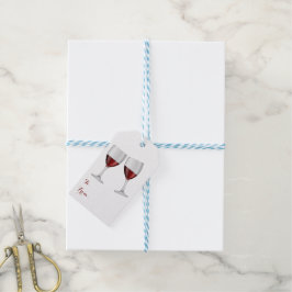 Etiqueta Para Presente Vinhos de Champanhe de Borgonha Vermelha Vidros Vi