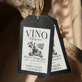 Etiqueta Para Presente Vino Antes De Vows Bach Bachelorette Personalizado