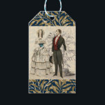 Etiqueta Para Presente Vintage 1844 casamento de Casamento Vitoriano<br><div class="desc">William Morris e casal de Casamento - Uma imagem antiga de noiva e noiva de 1844. Trabalho de arte de desenho de design de arte gráfica.</div>